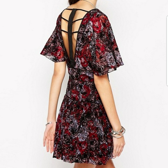 Free People Perfect Dream Dress in Berry Combo - Picture 8 of 8